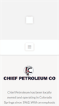 Mobile Screenshot of chiefpetroleum.com